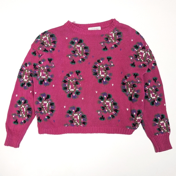 Cambridge Dry Goods Sweaters - Vintage Pink Floral Sweater